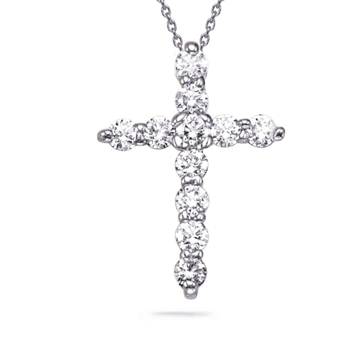 Diamond Cross Pendant - P2203WG