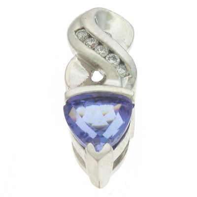 Tanzanite & Diamond Pendant - P2671-TWG