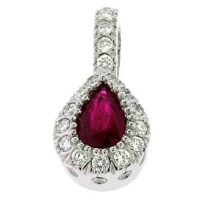 Ruby & Diamond Pendant - P2757-RWG