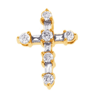 Yellow Gold Cross Pendant - P2952YG