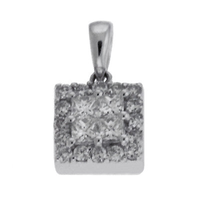 White Gold Diamond Pendant