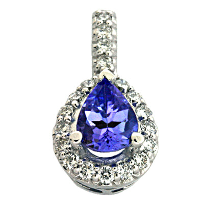 Tanzanite & Diamond Pendant - P3067-TWG