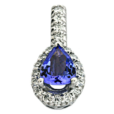 Tanzanite & Diamond Pendant - P3068-TWG