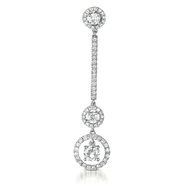 White Gold Diamond Pendant - P3087WG