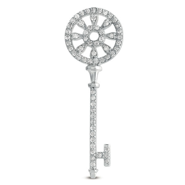 White Gold Key Charm 44mm - P3119WG