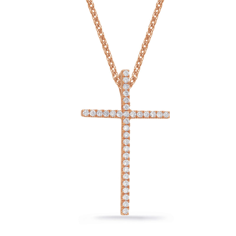 Rose Gold Diamond Pendant - P3144RG