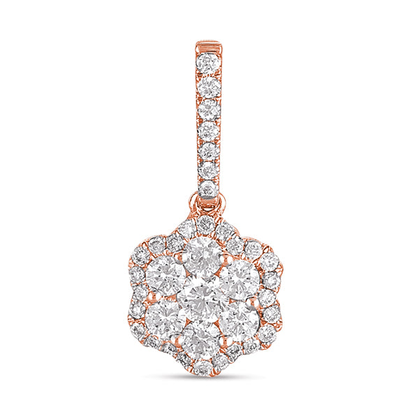 Rose Gold Diamond Pendant - P3147RG