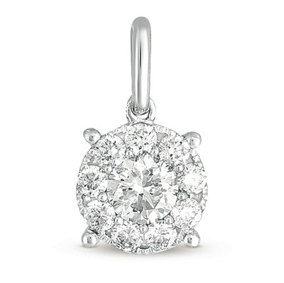 White Gold Diamond Pendant - P3168WG