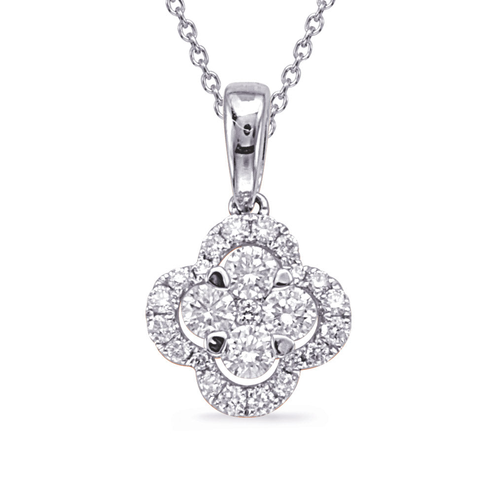 White Gold Diamond Pendant - P3170WG