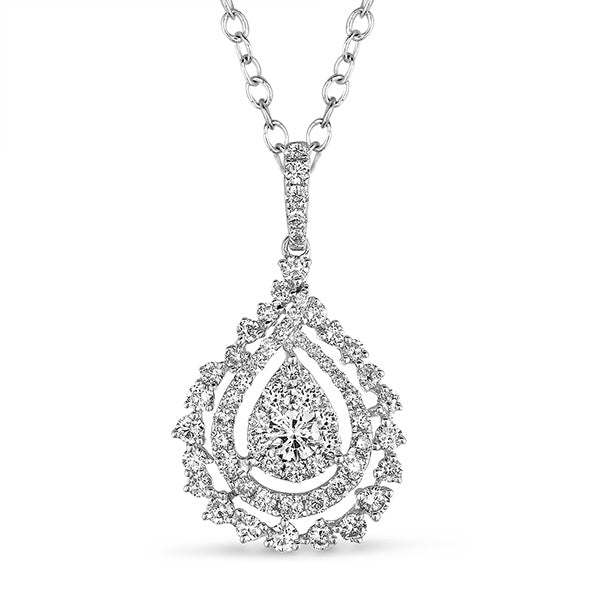 White Gold Diamond Pendant - P3210WG