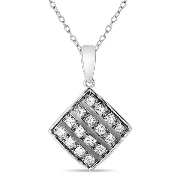 White Gold Diamond Pendant