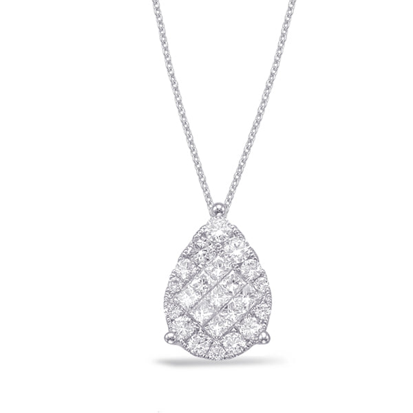 White Gold Diamond Pendant - P3226WG