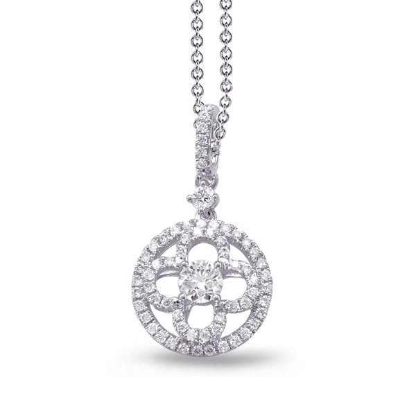 White Gold Diamond Pendant