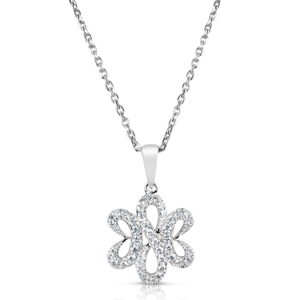 White Gold Diamond Pendant - P3247WG