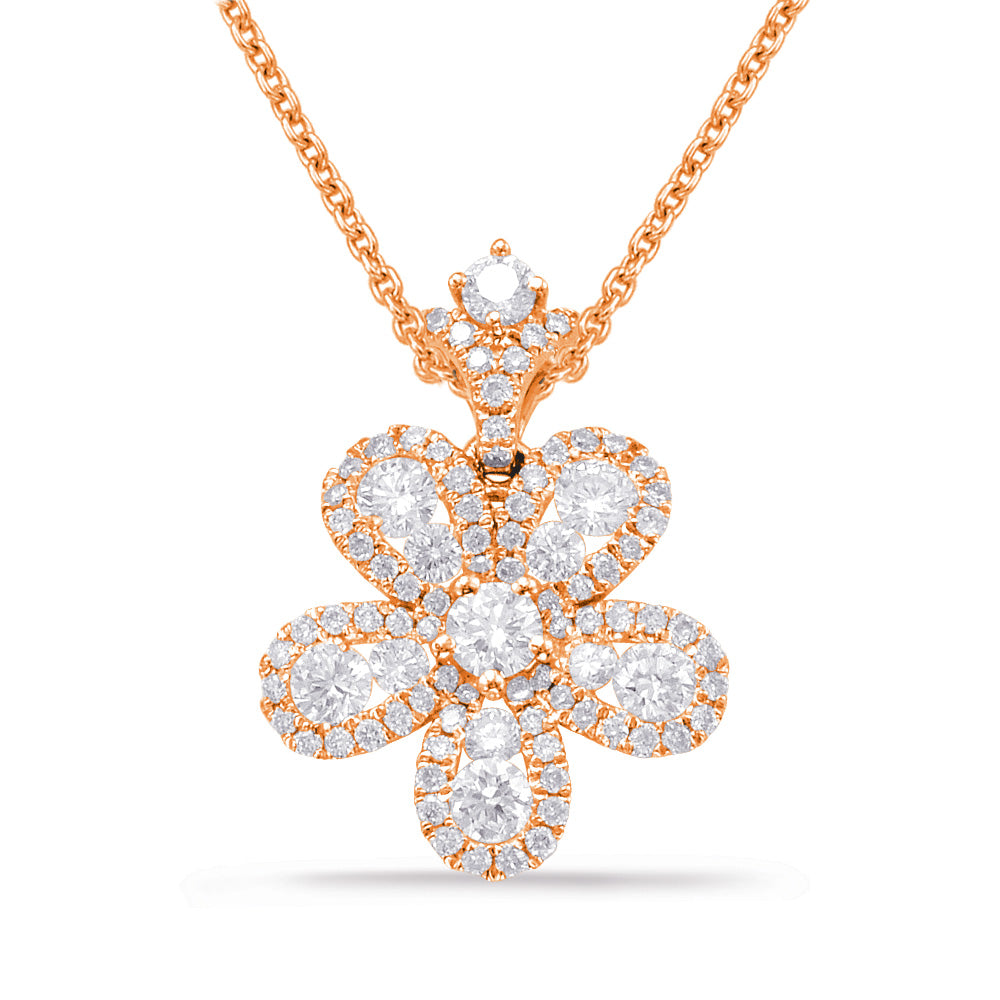 Rose Gold Diamond Pendant - P3248RG