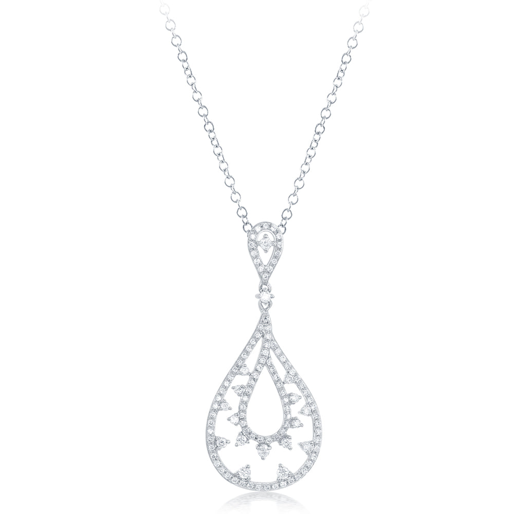 White Gold Diamond Pendant - P3253WG