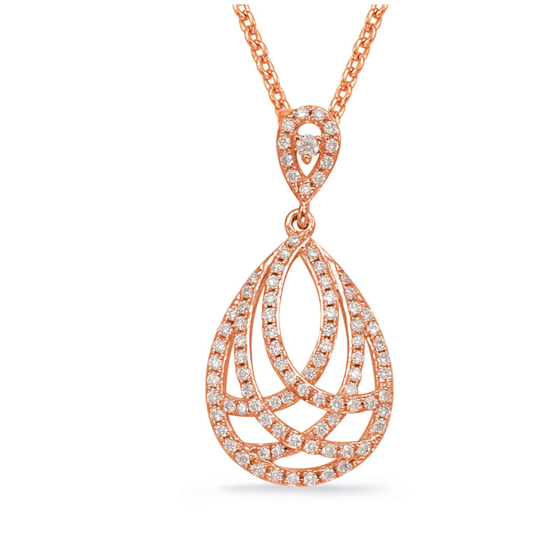 Rose Gold Diamond Pendant - P3261RG