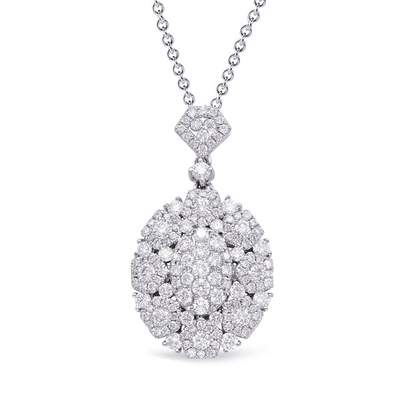 White Gold Diamond Pendant - P3271WG