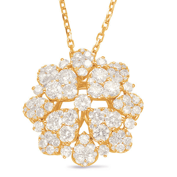 Yellow Gold Diamond Pendant