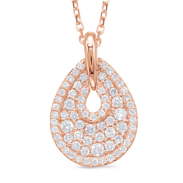 Rose Gold Diamond Pendant - P3284RG