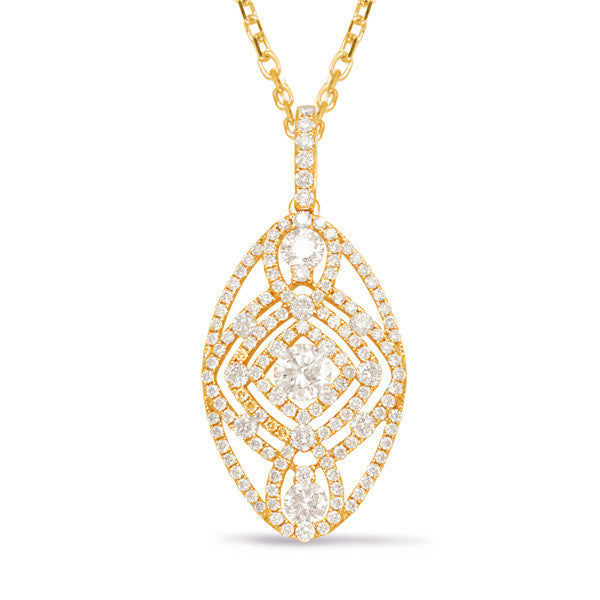 Yellow Gold Diamond Pendant