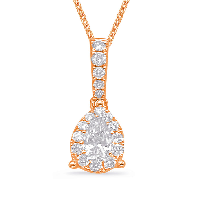 Rose Gold Diamond Pendant - P3300RG