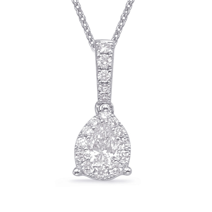 White Gold Diamond Pendant - P3300WG