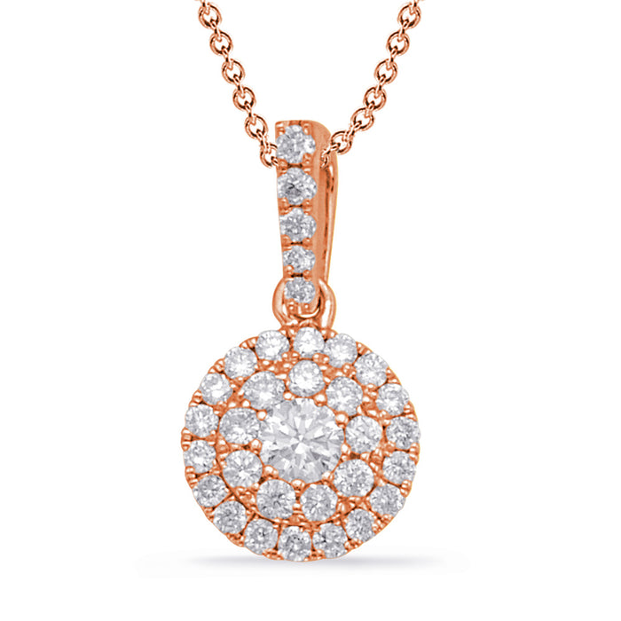 Rose Gold Diamond Pendant - P3311RG