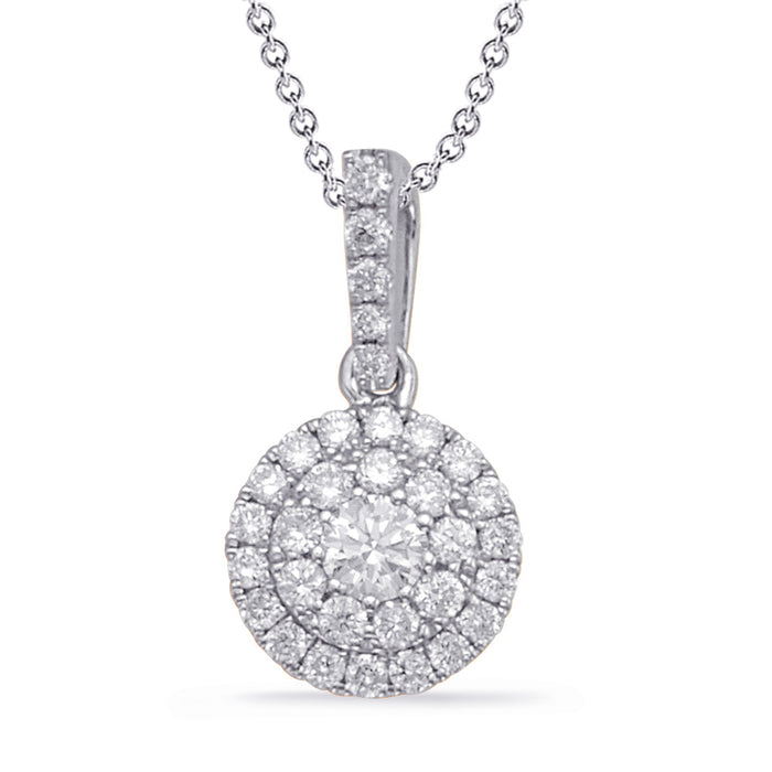 White Gold Diamond Pendant - P3311WG