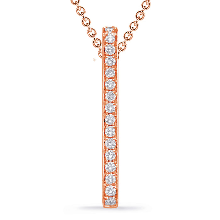 Rose Gold Diamond Pendant - P3317RG