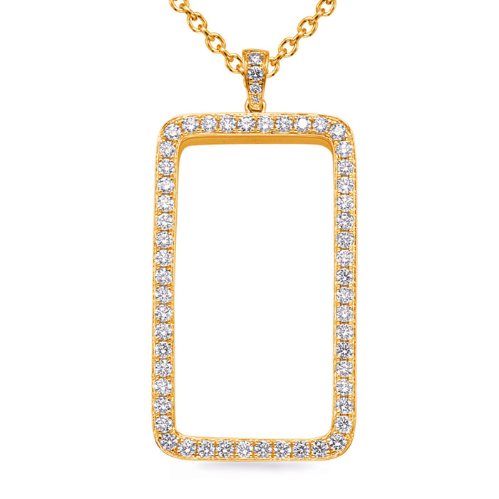 Yellow Gold Diamond Pendant - P3328YG