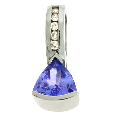 Tanzanite & Diamond Pendant - PX2647-TWG