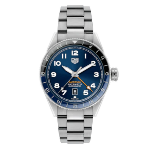 TAG HEUER AUTAVIA COSC GMT AUTOMATIC WATCH : REF : WBE511A.BA0650