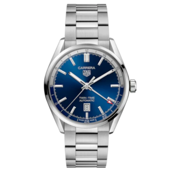 TAG HEUER CARRERA TWIN-TIME AUTOMATIC WATCH : REF : WBN201A.BA0640