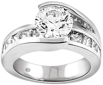 White Gold Diamond Ring  # AK40239